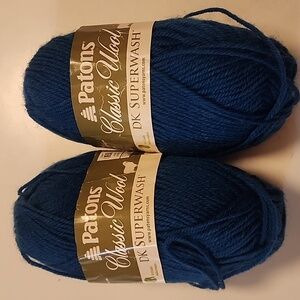 Patons Classic Wool DK Superwash Yarn - Teal Blue